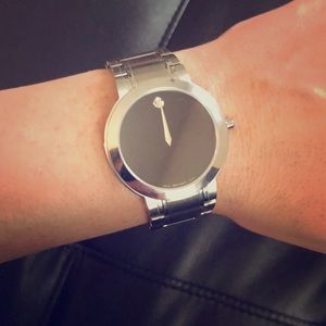 Women’s large face Movado watch. Excellent shape.